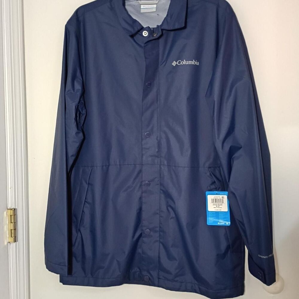 Columbia-sportswear Men's Navy and Blue Jacket size S